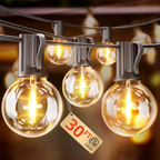 VIPAR Outdoor String Lights,30FT 13 G40 Patio Lights Waterproof for Balcony